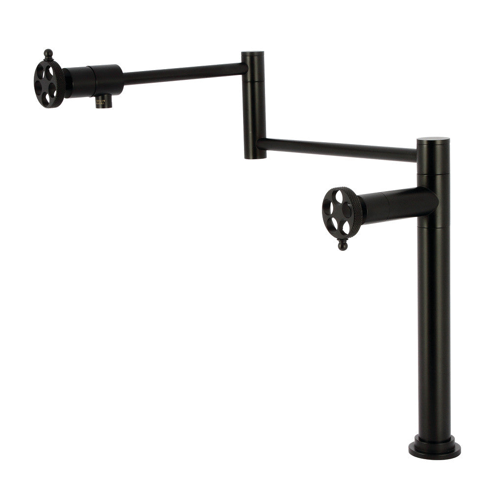 Webb Pot Filler Faucet in Matte Black