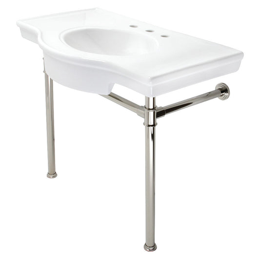 Templeton 37.38 Inch Console Sink in White