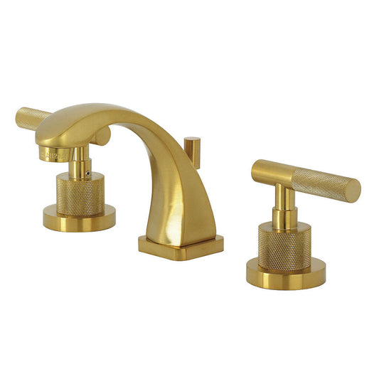 Convergent Widespread Bathroom Faucet in Brushed Brass