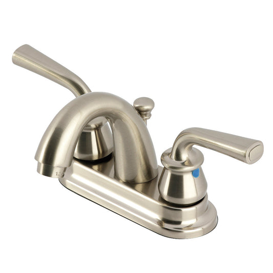 Restoration 4 Inch Centerset Bathroom Faucet in Brushed Nickel