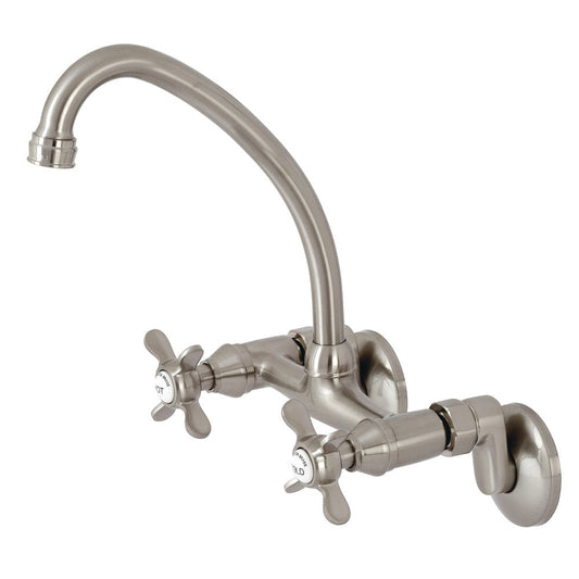 Essex Wall Mount Kitchen Faucet in Brushed Nickel