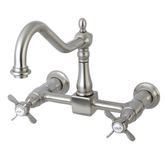 Essex Wall Mount Kitchen Faucet in Brushed Nickel