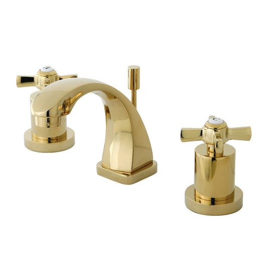 Millennium Widespread Bathroom Faucet in Polished Brass