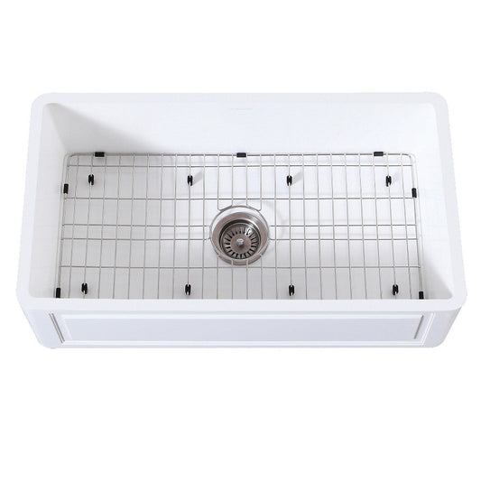 Arcticstone 36 Inch Farmhouse Kitchen Sink in White