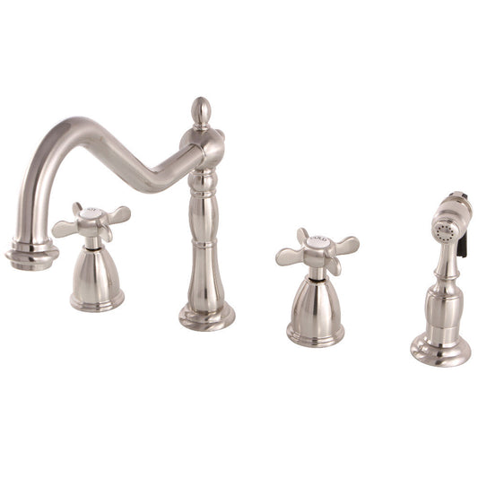 Essex Widespread Kitchen Faucet in Brushed Nickel