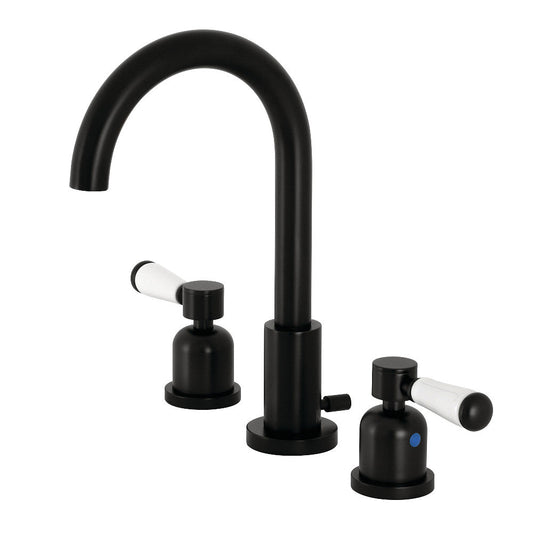 Paris Widespread Bathroom Faucet in Matte Black