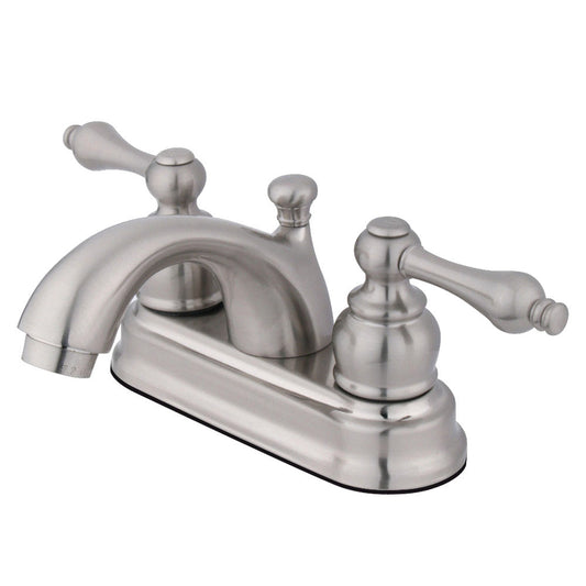 Vintage 4 Inch Centerset Bathroom Faucet in Brushed Nickel