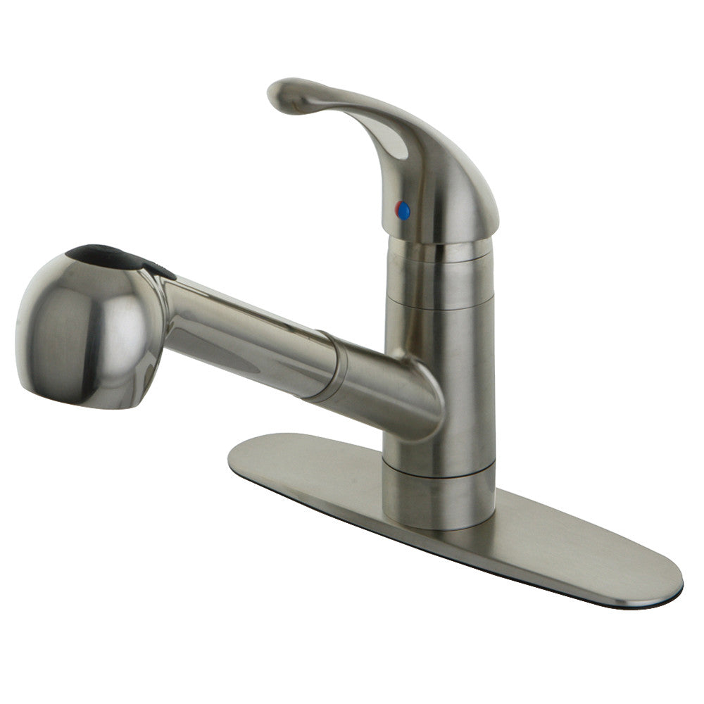 Century Pull-Out Kitchen Faucet in Brushed Nickel