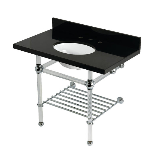 Templeton 36 Inch Console Sink in Polished Chrome