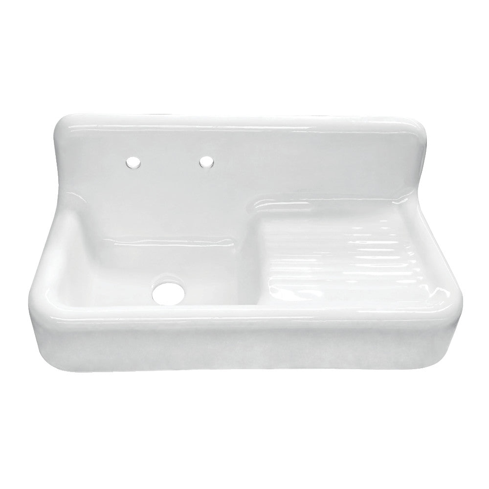 Petra Galley 42.13 Inch Wall Mount Kitchen Sink in White