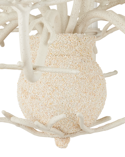 Seaward Small White Chandelier