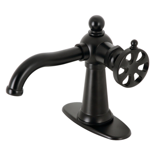 Belknap Single-Hole Bathroom Faucet in Matte Black