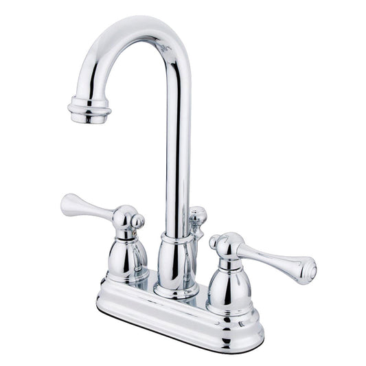 Vintage 4 Inch Centerset Bathroom Faucet in Polished Chrome