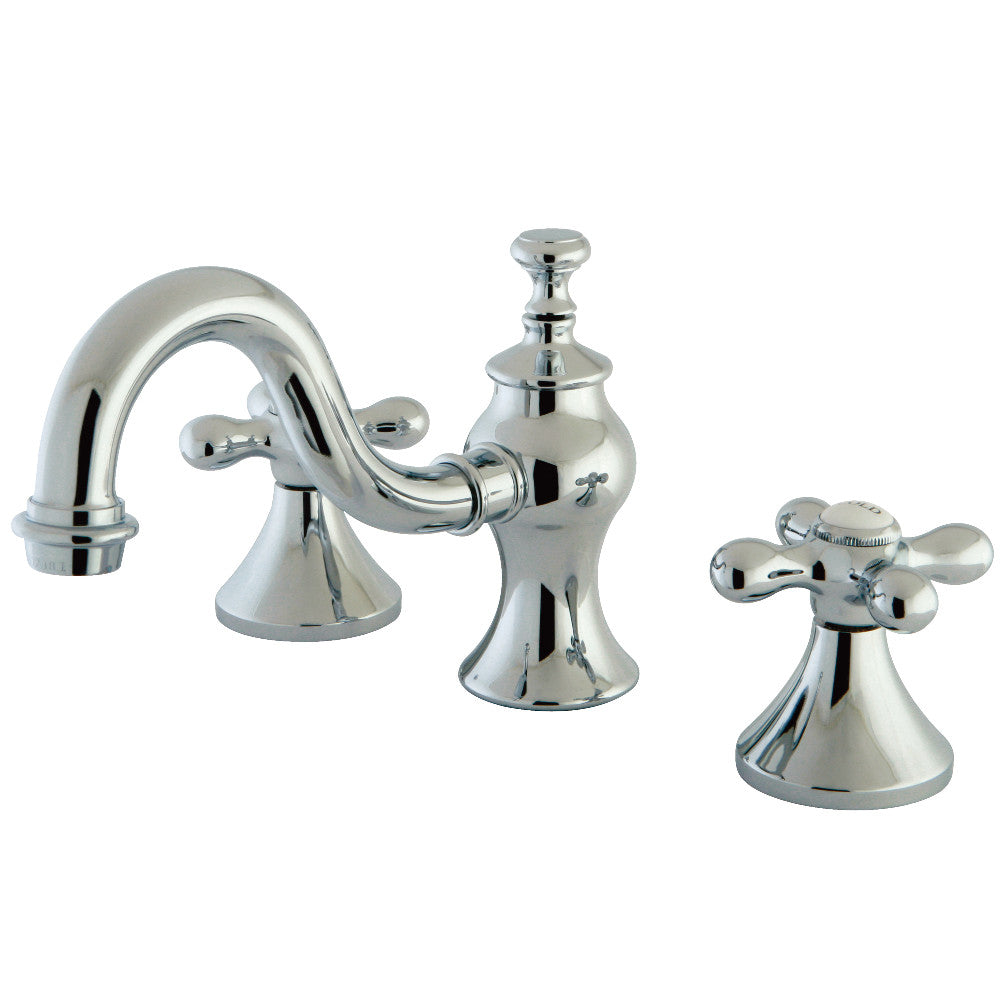 Vintage Widespread Bathroom Faucet in Polished Chrome