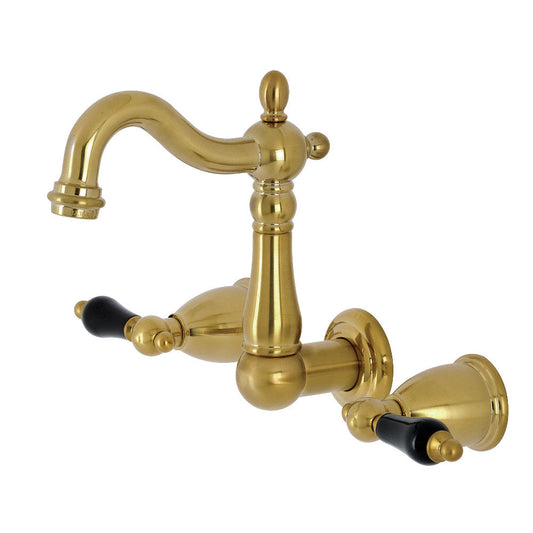 Duchess Wall-Mount Bathroom Faucet in Brushed Brass