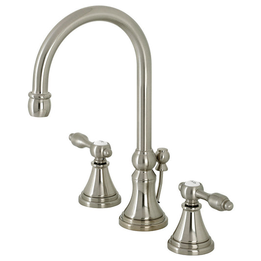 Tudor Widespread Bathroom Faucet in Brushed Nickel