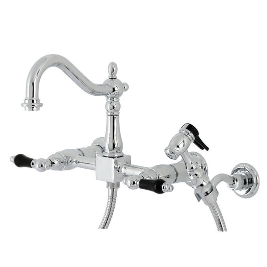 Duchess Wall Mount Kitchen Faucet in Polished Chrome