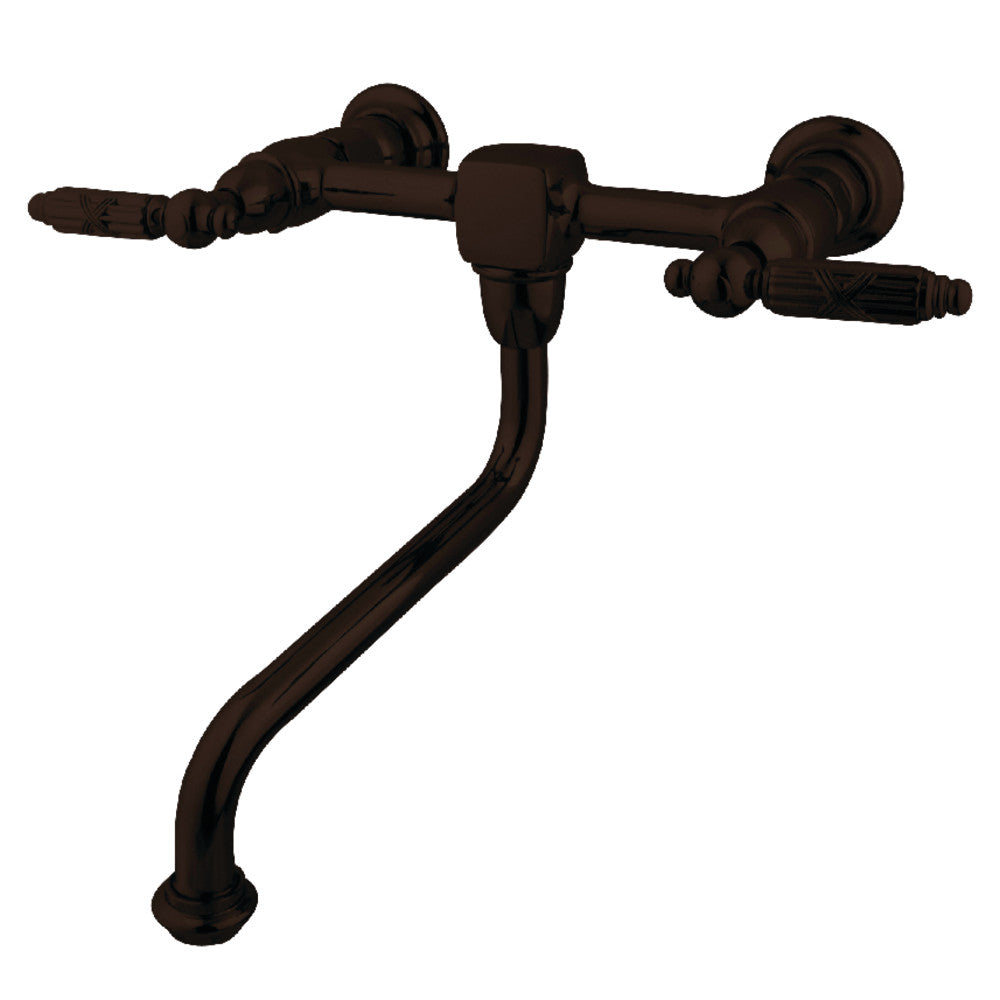 Heritage Wall-Mount Bathroom Faucet in Oil Rubbed Bronze