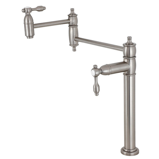 Tudor Pot Filler Faucet in Brushed Nickel