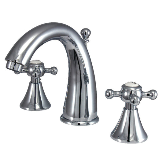English Country Widespread Bathroom Faucet in Polished Chrome