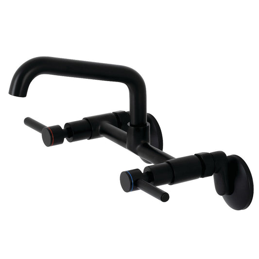 Concord Wall Mount Kitchen Faucet in Matte Black