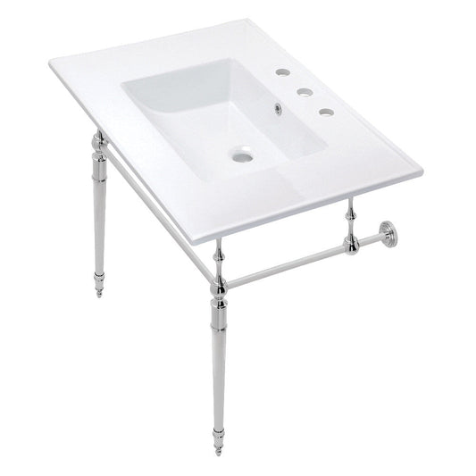 Edwardian 31.13 Inch Console Sink in White