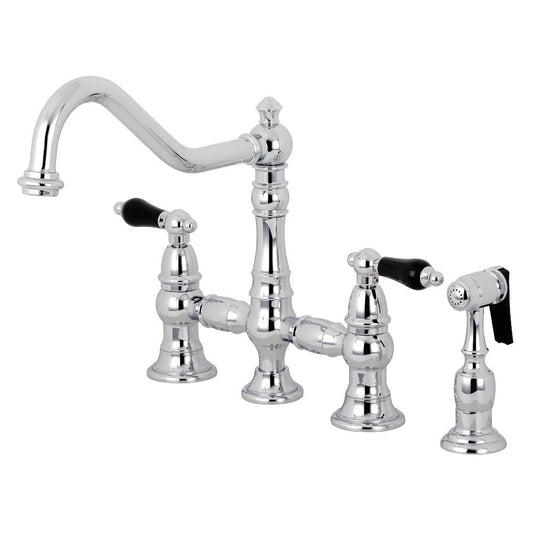 Duchess Bridge Kitchen Faucet in Polished Chrome