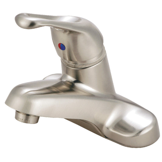 Wyndham 4 Inch Centerset Bathroom Faucet in Brushed Nickel