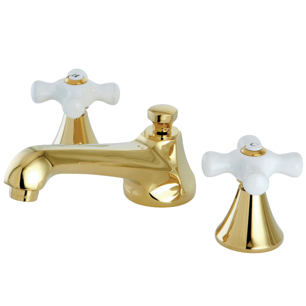 Widespread Bathroom Faucet in Polished Brass