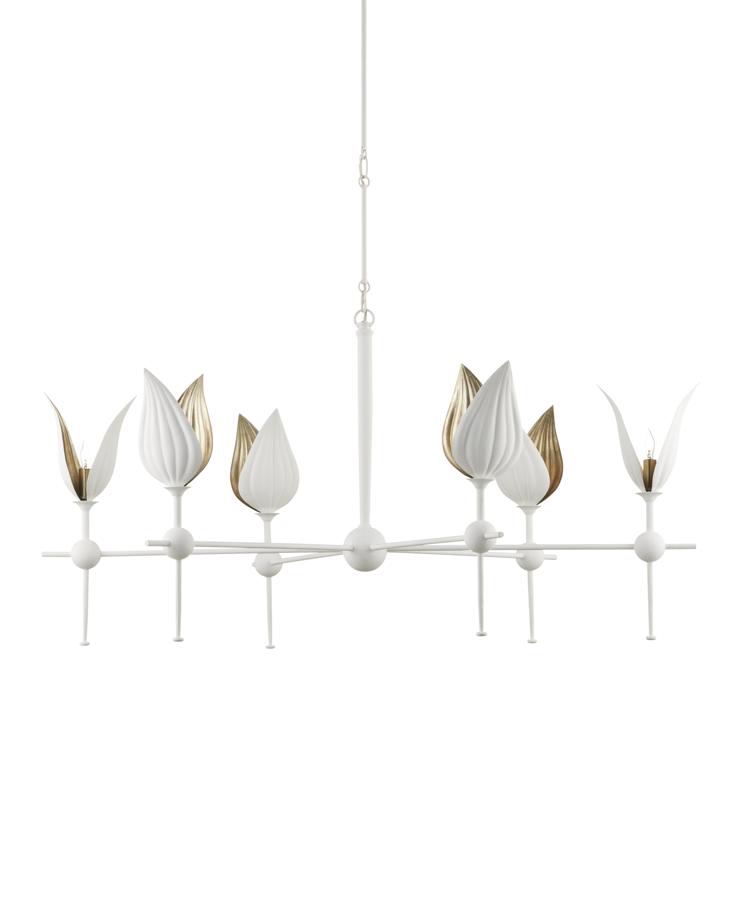 Peace Lily White Chandelier