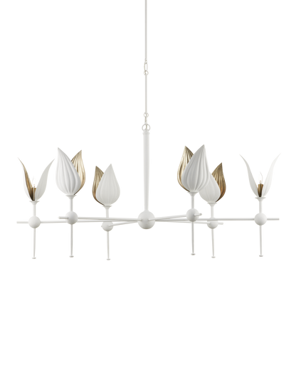 Peace Lily White Chandelier