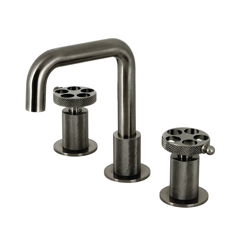 Webb Widespread Bathroom Faucet in Black Stainless