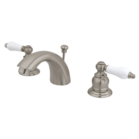 Victorian Mini-Widespread Bathroom Faucet in Brushed Nickel
