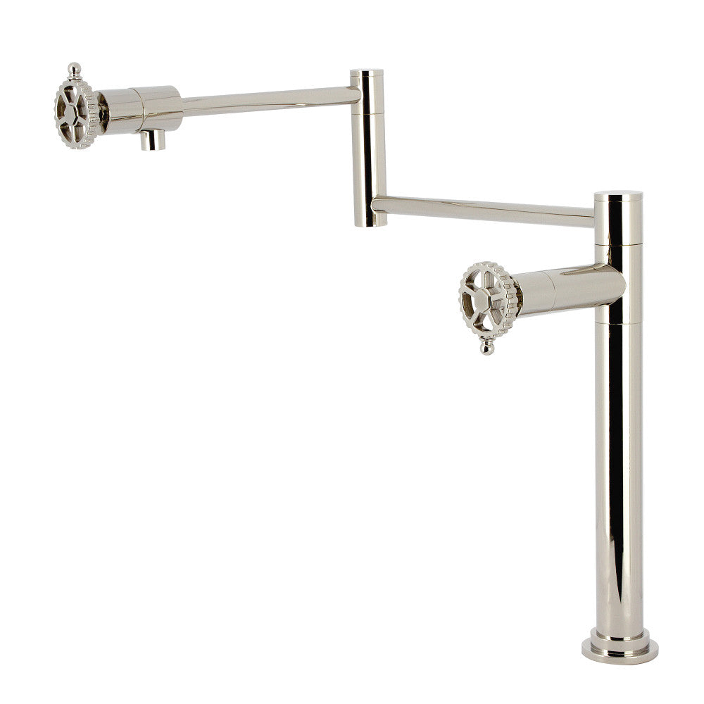 Fuller Pot Filler Faucet in Polished Nickel