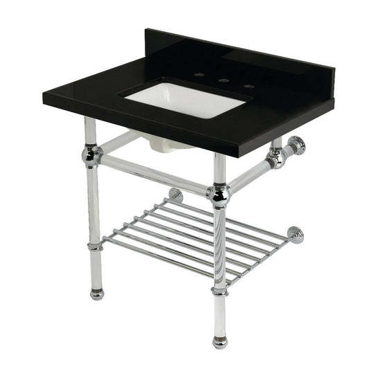 Templeton 30 Inch Console Sink in Polished Chrome