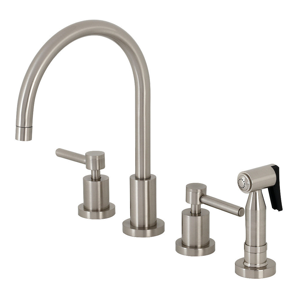Concord Widespread Kitchen Faucet in Brushed Nickel