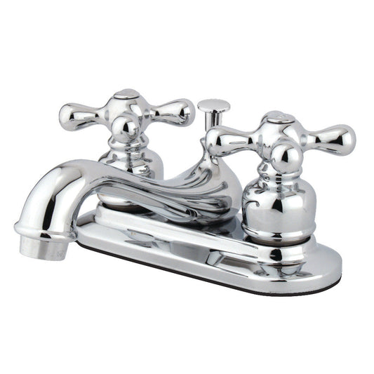 Restoration 4 Inch Centerset Bathroom Faucet in Polished Chrome