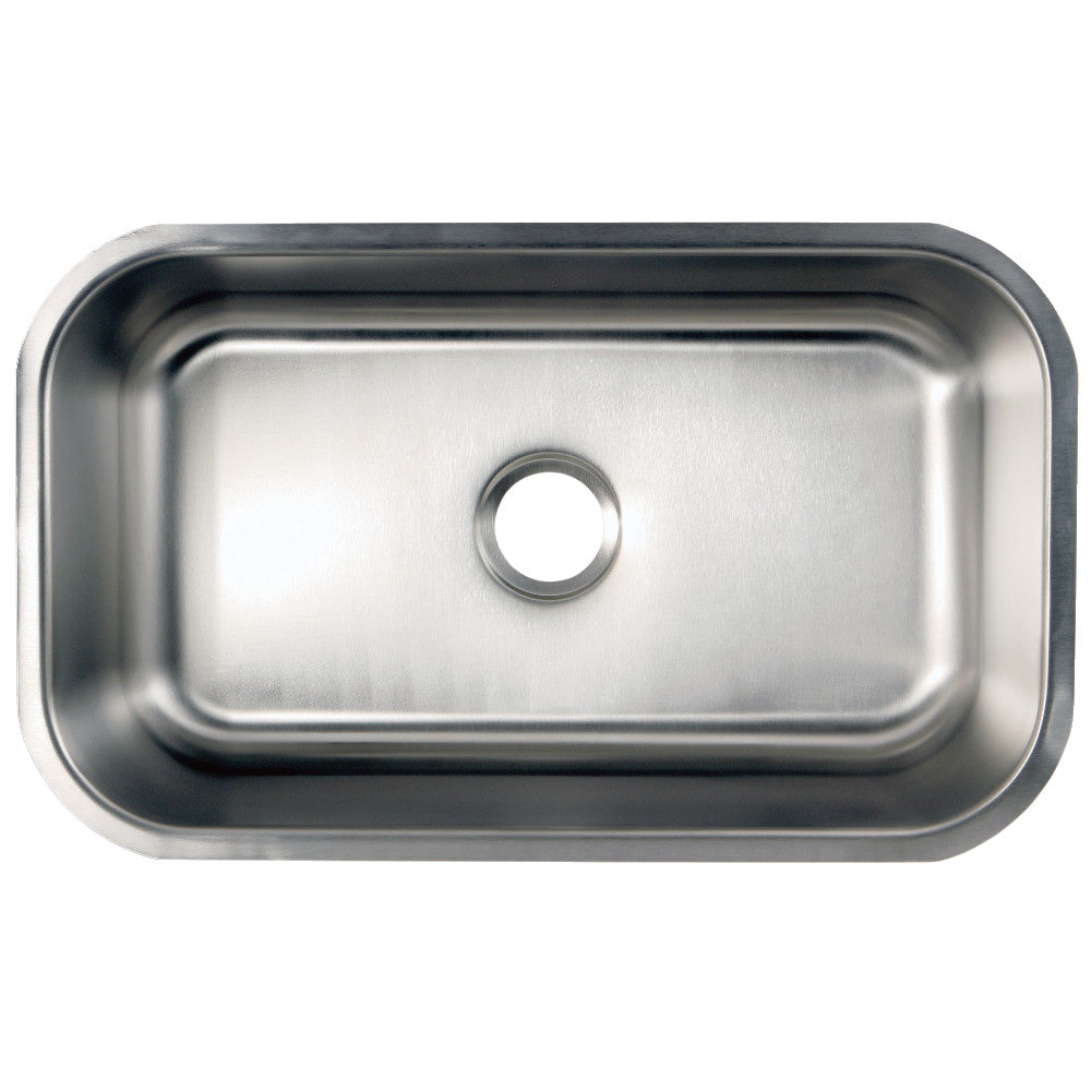 Loft 30 Inch Undermount Kitchen Sink in Brushed Stainless