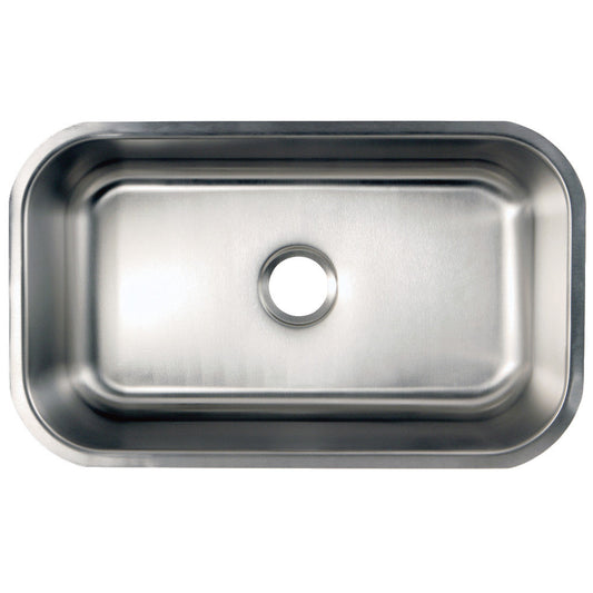 Loft 30 Inch Undermount Kitchen Sink in Brushed Stainless