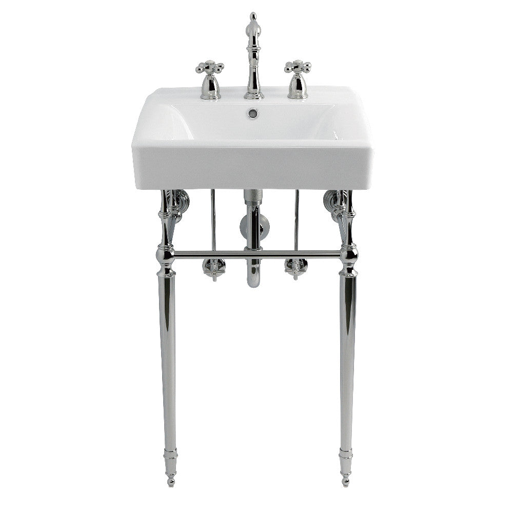 Edwardian 20 Inch Console Sink in White