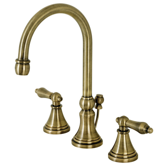 Governor Widespread Bathroom Faucet in Antique Brass