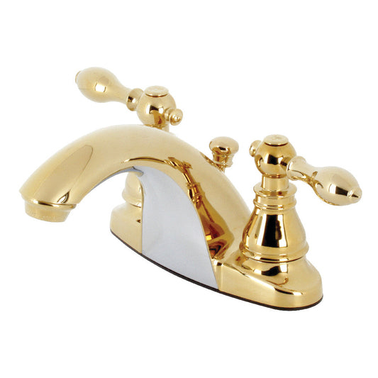American Classic 4 Inch Centerset Bathroom Faucet in Polished Brass