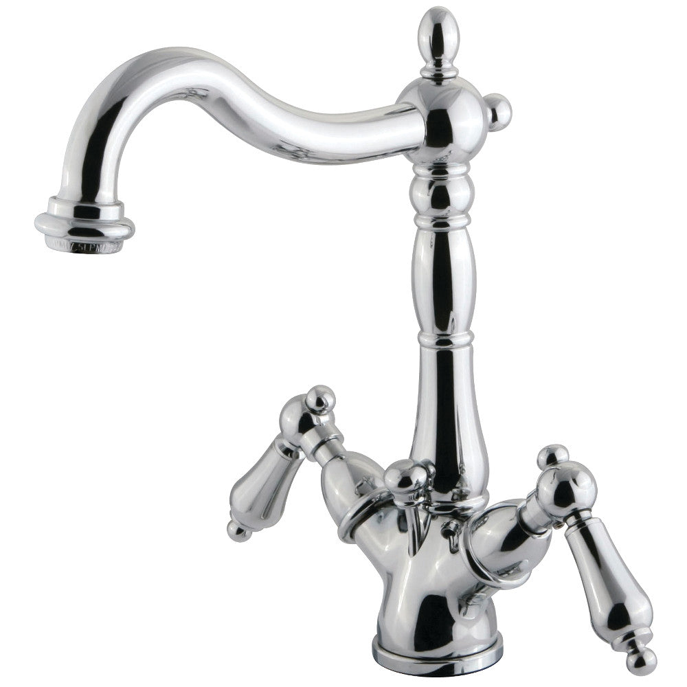 Heritage 4 Inch Centerset Bathroom Faucet in Polished Chrome