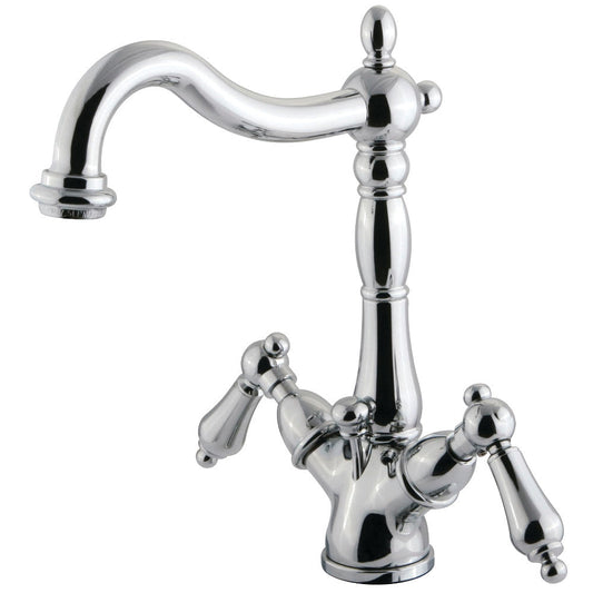 Heritage 4 Inch Centerset Bathroom Faucet in Polished Chrome