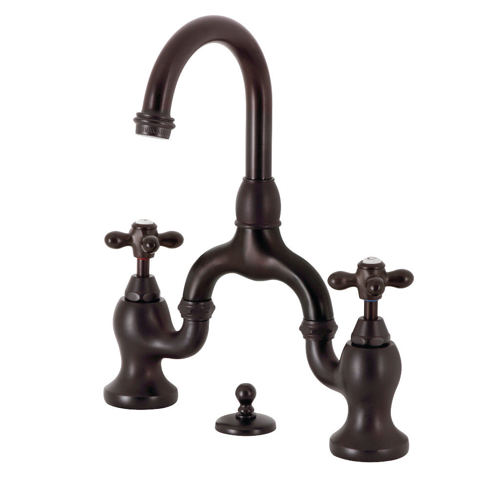 English Country Bridge Bathroom Faucet in Oil Rubbed Bronze