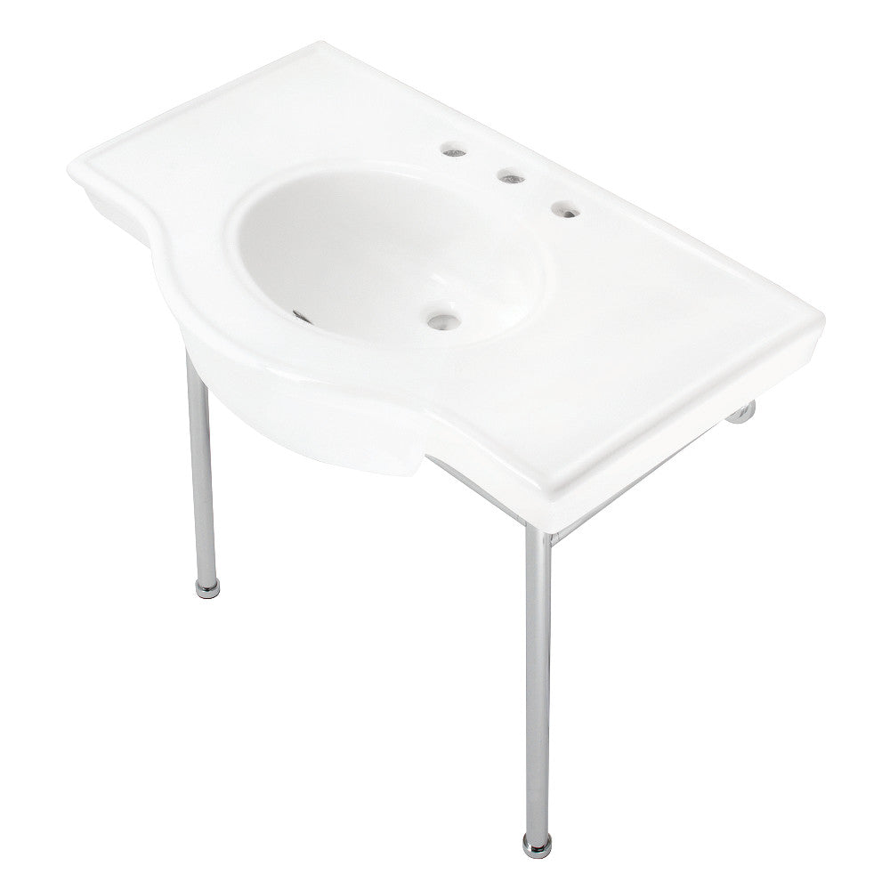 Manchester 37.38 Inch Console Sink in White