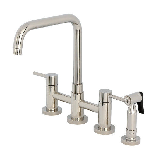 Concord Bridge Kitchen Faucet in Polished Nickel