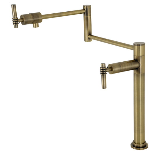 Milano Pot Filler Faucet in Antique Brass