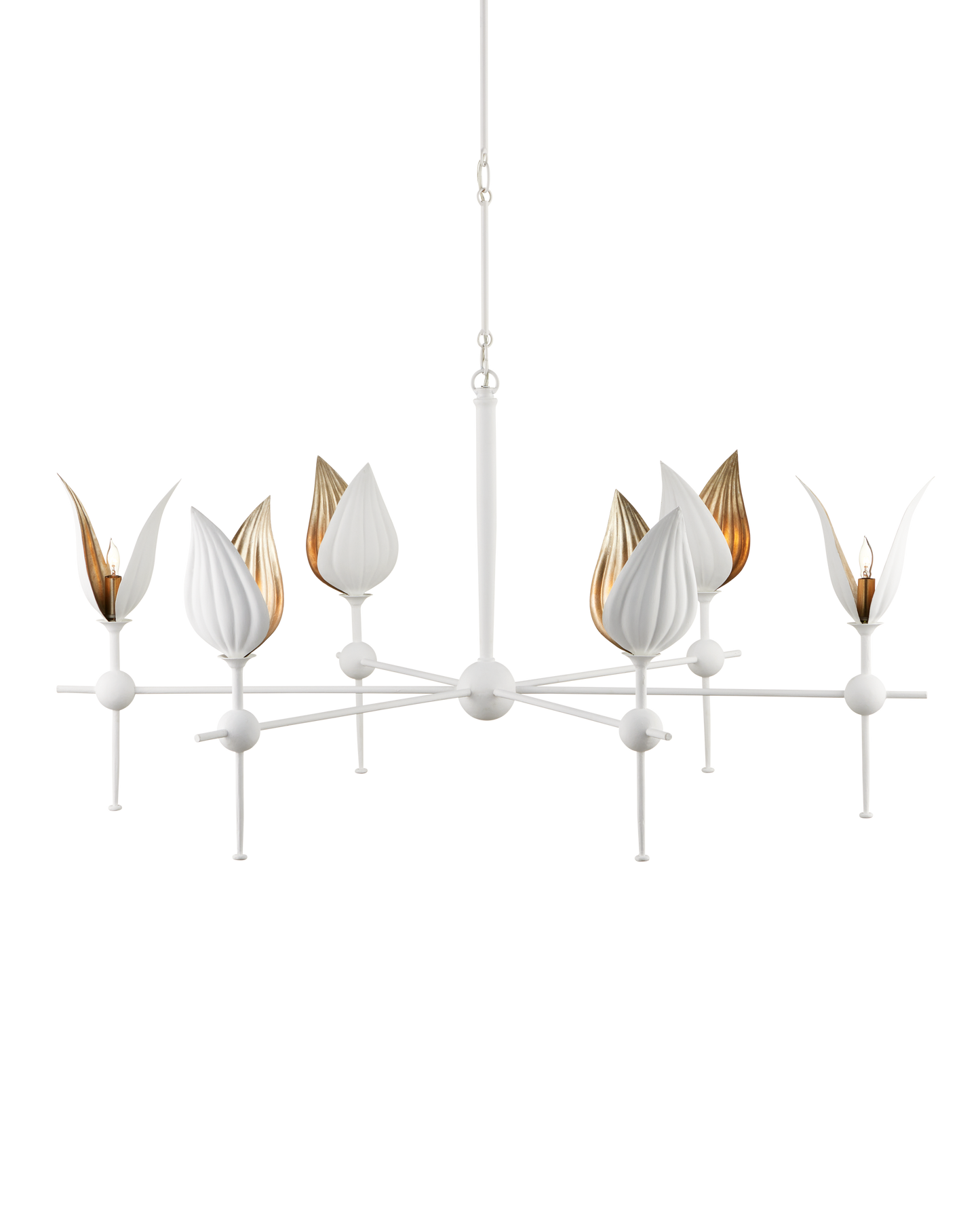 Peace Lily White Chandelier