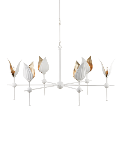 Peace Lily White Chandelier